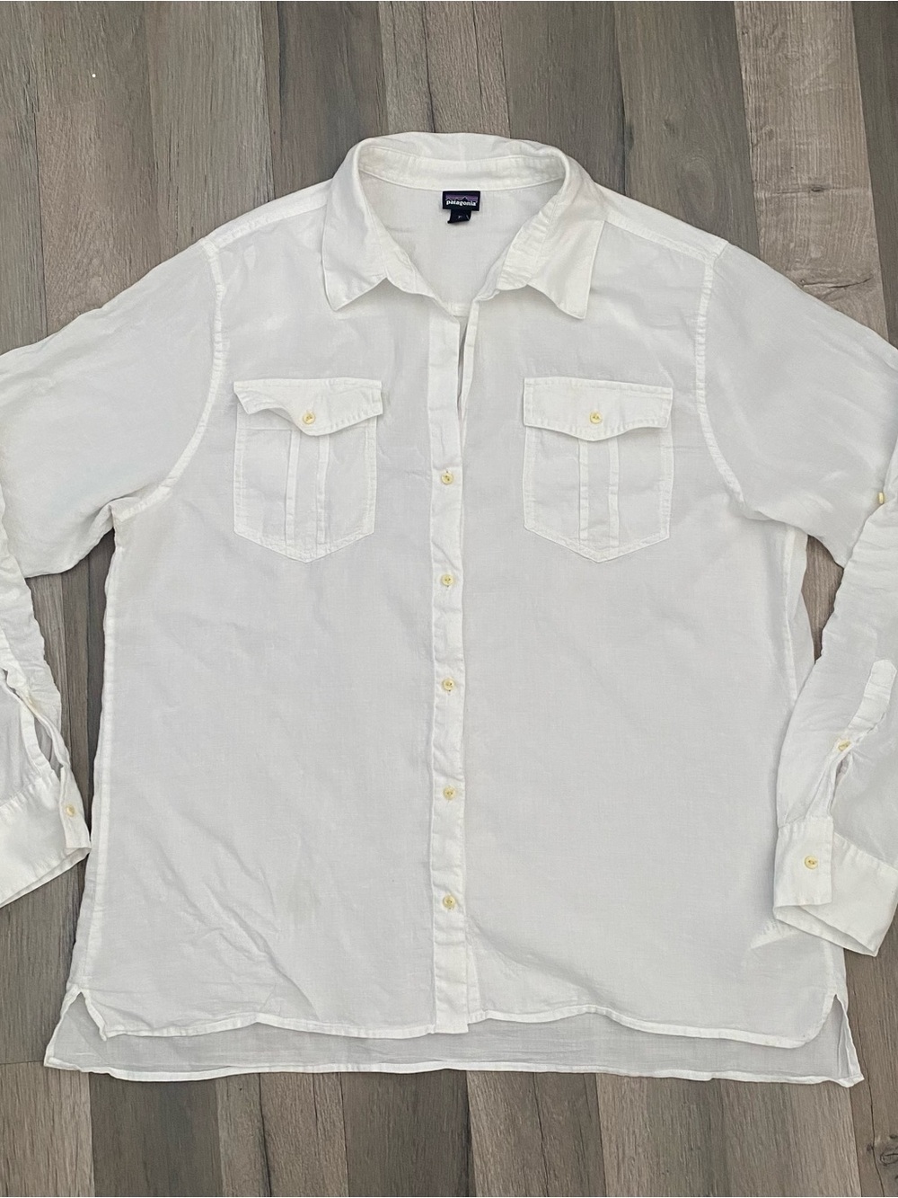 White sheer button up long sleeve cotton shirt #preppy #minimalist #shirt